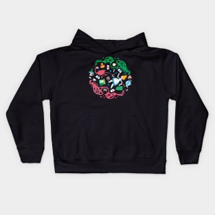 Spiraling Wonderland Kids Hoodie